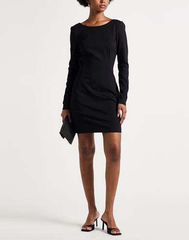 Woman Mini dress Black Size 8 Viscose, Polyamide, Elastane