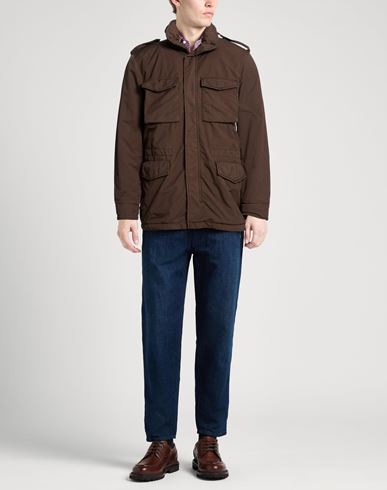 Man Jacket Brown Size S Polyester, Polyamide