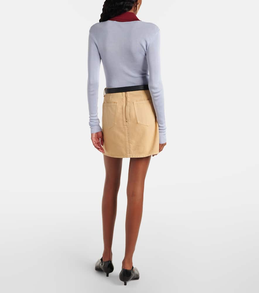 Denim miniskirt