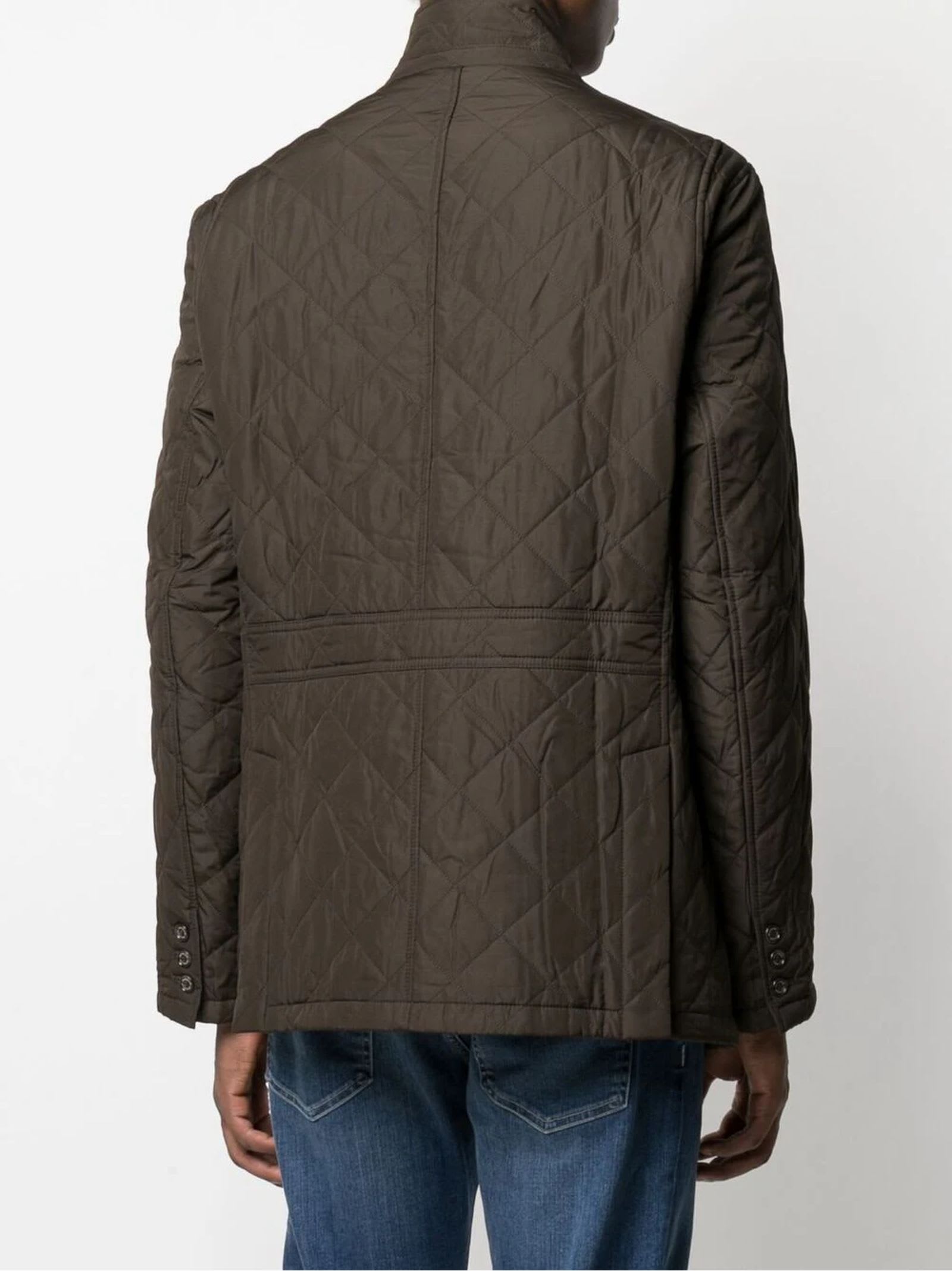 Brown Lutz Quilted Jacket