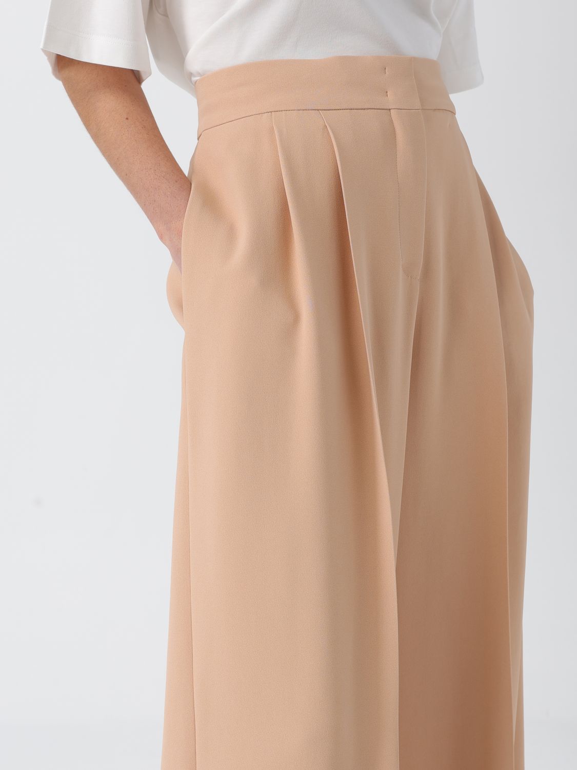 Pants Woman color Beige