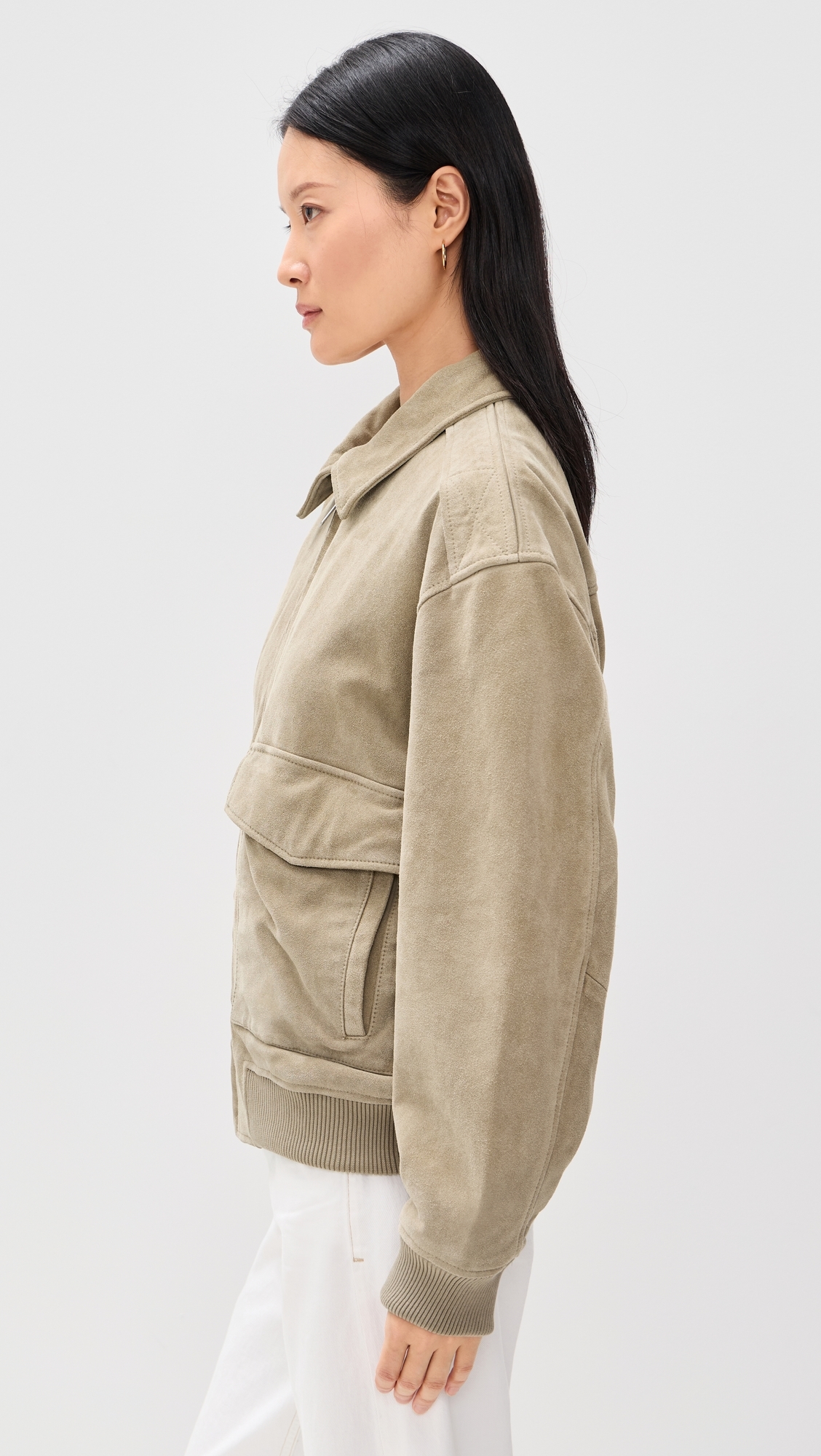 Vivienne Suede Jacket Deep Olive