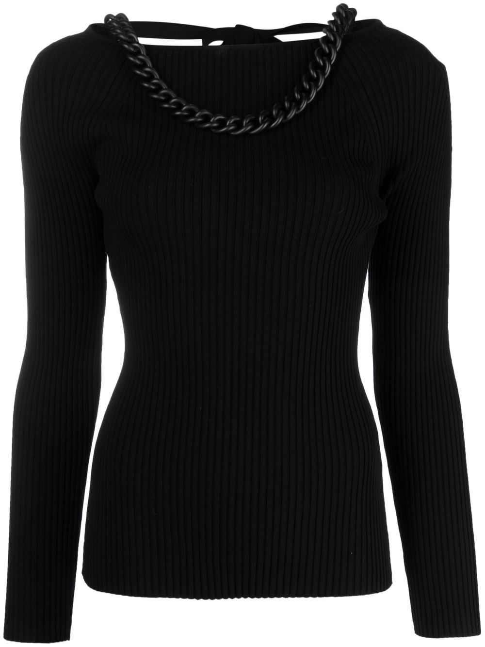 Chain-link keyhole jumper - Black