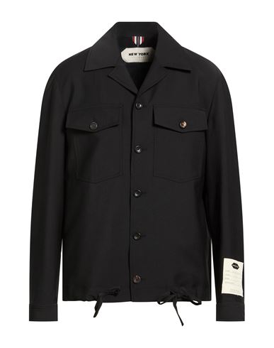 Man Jacket Black Size 42 Polyester, Virgin Wool, Elastane
