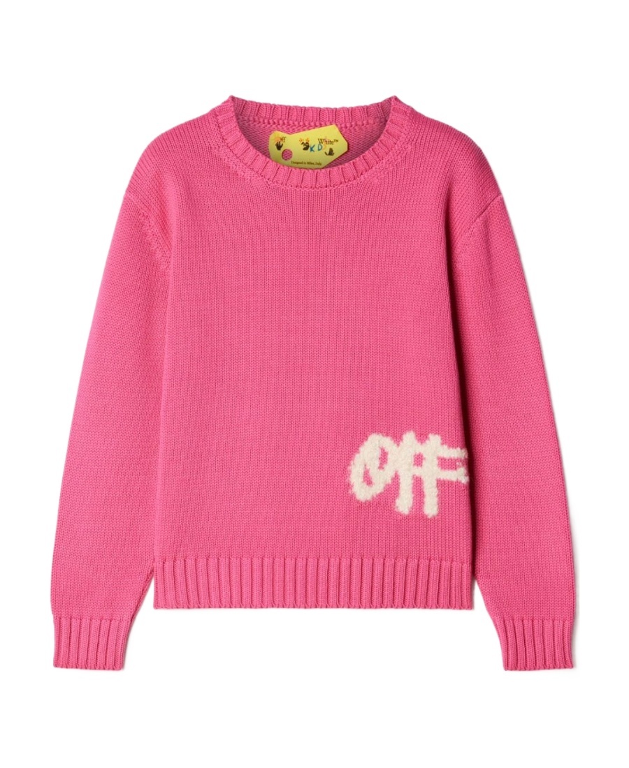 Logo-print ribbed-knit jumper