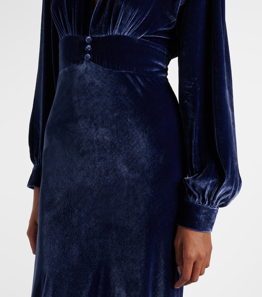 Emery velvet maxi dress