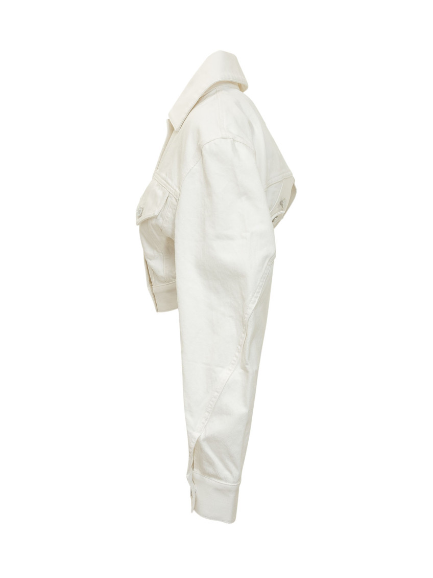 Cocoon Reversed-effect Raw Denim Jacket