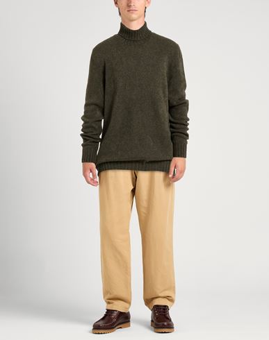 Man Turtleneck Dark green Size 46 Virgin Wool, Polyamide