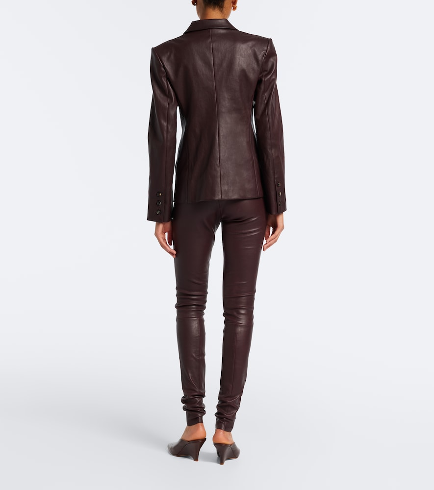 Carolyn leather leggings