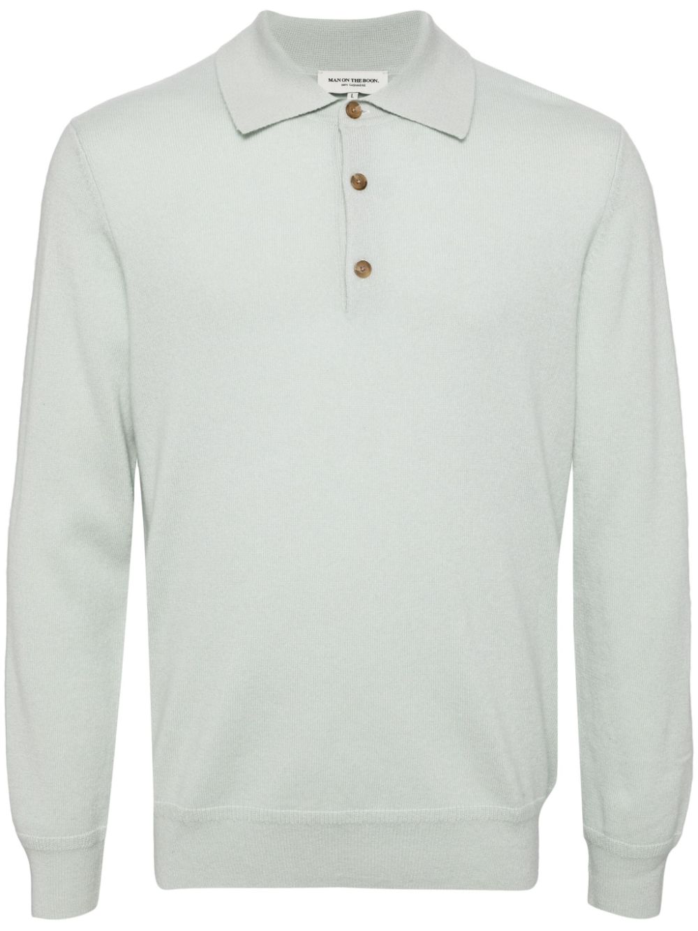 Cashmere polo jumper - Blue