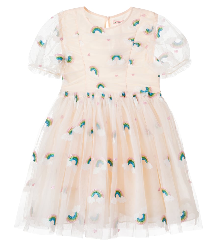 Konges Sløjd Glitter ruched tulle dress