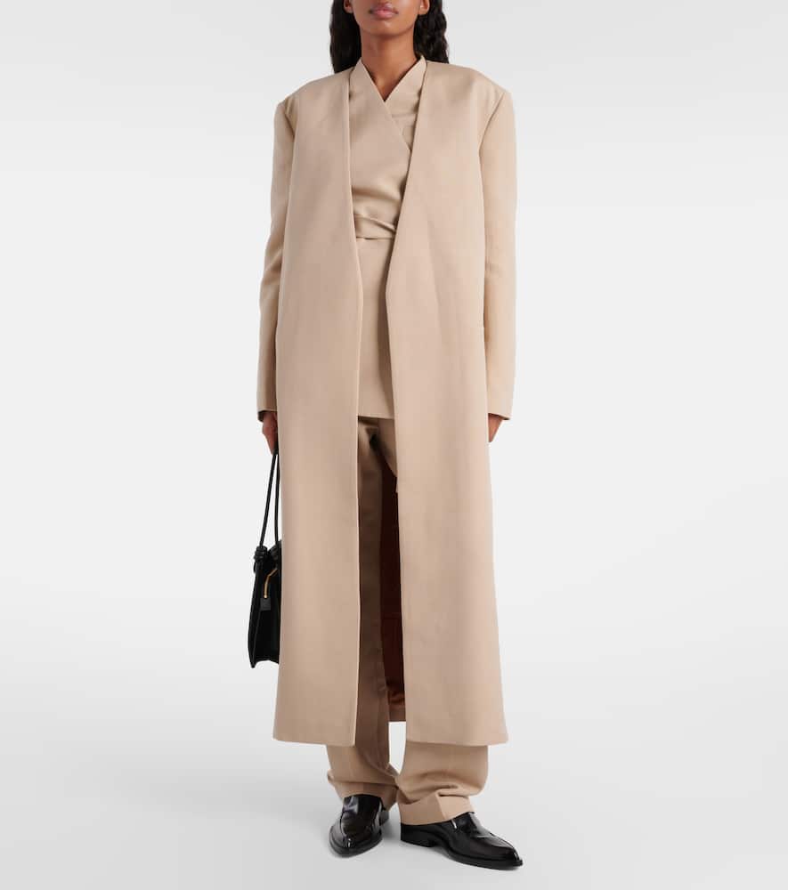Ilaria cotton-blend straight pants