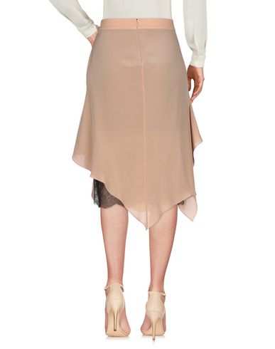 Woman Midi skirt Blush Size 0 Silk