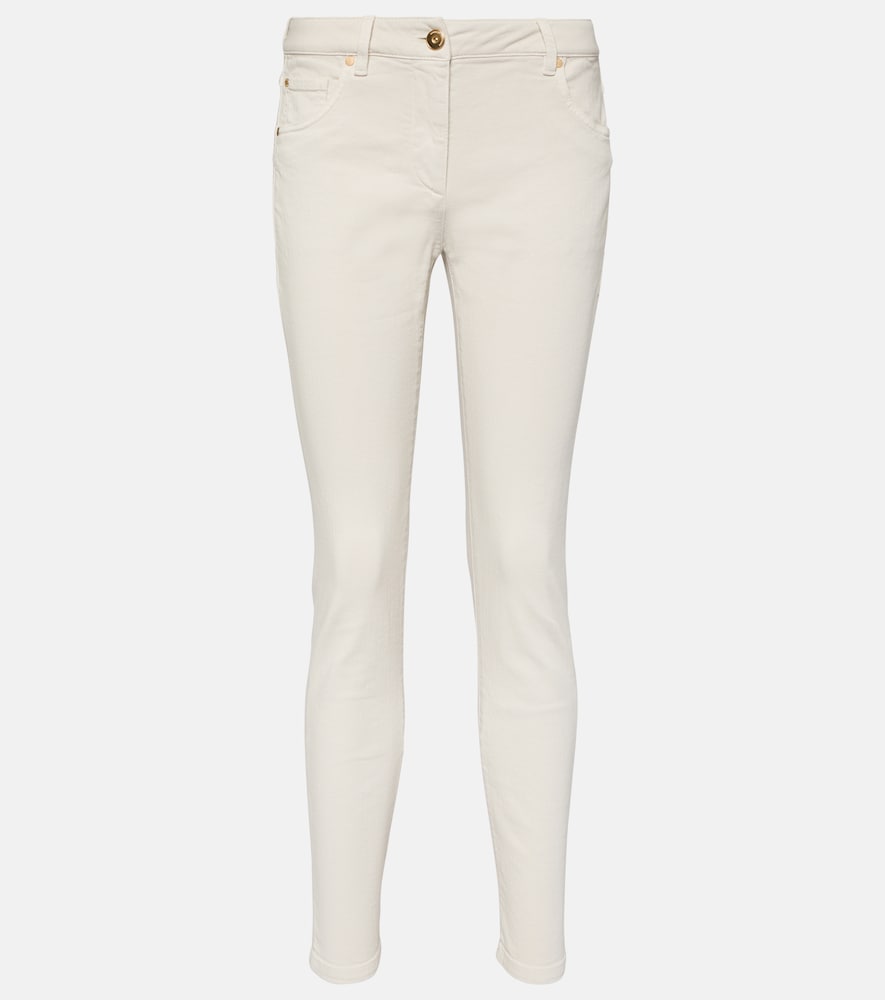 Mid-rise slim jeans
