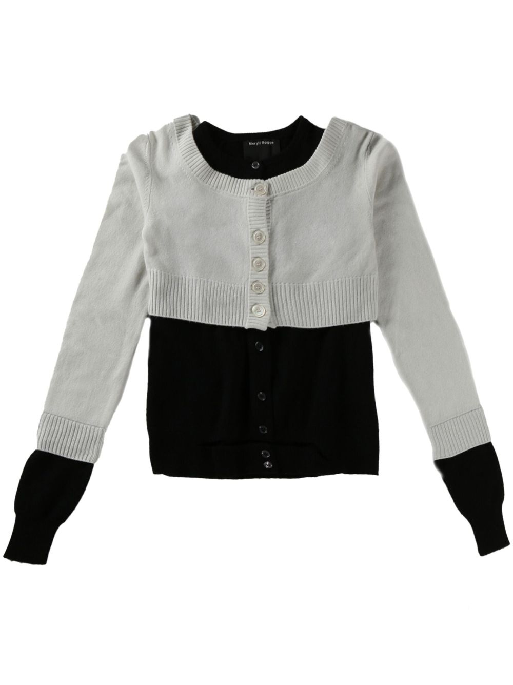 Layered cardigan - Grey