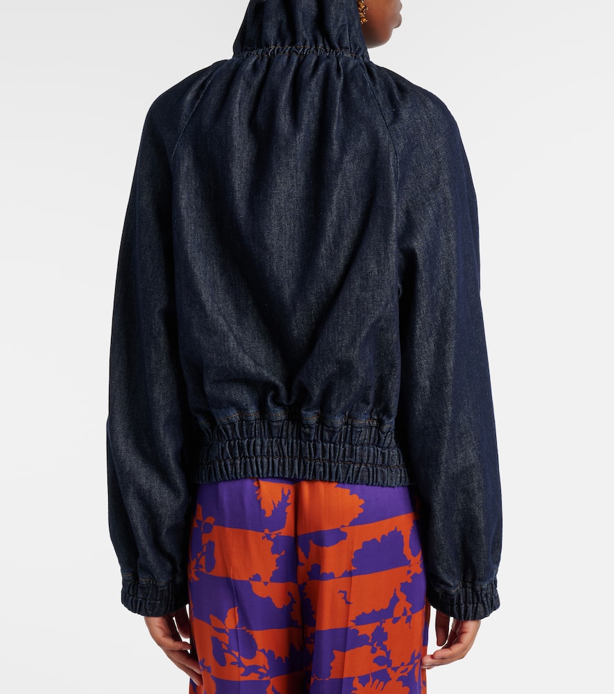 Denim bomber jacket