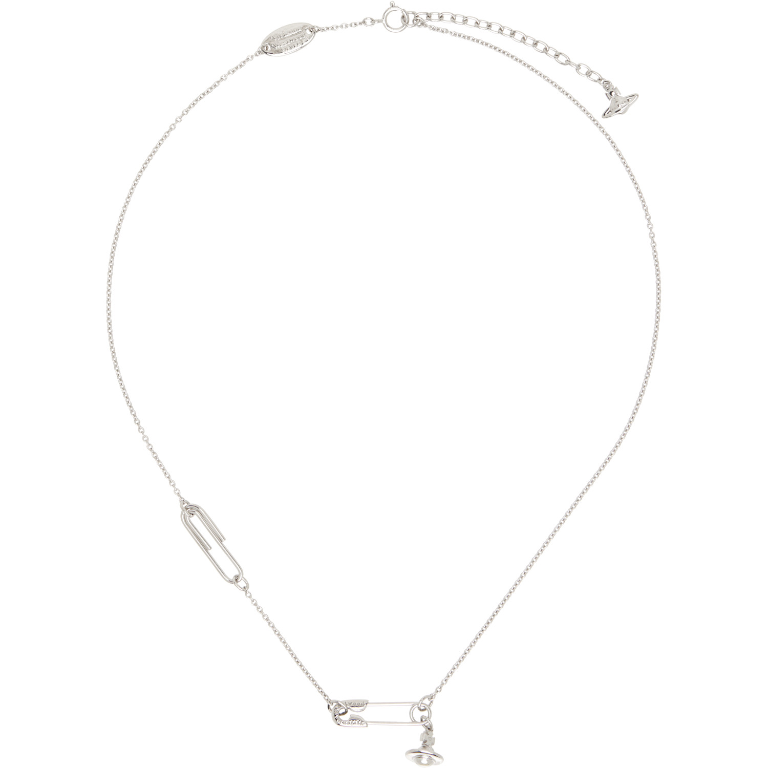 Safety Pin Pendant Necklace