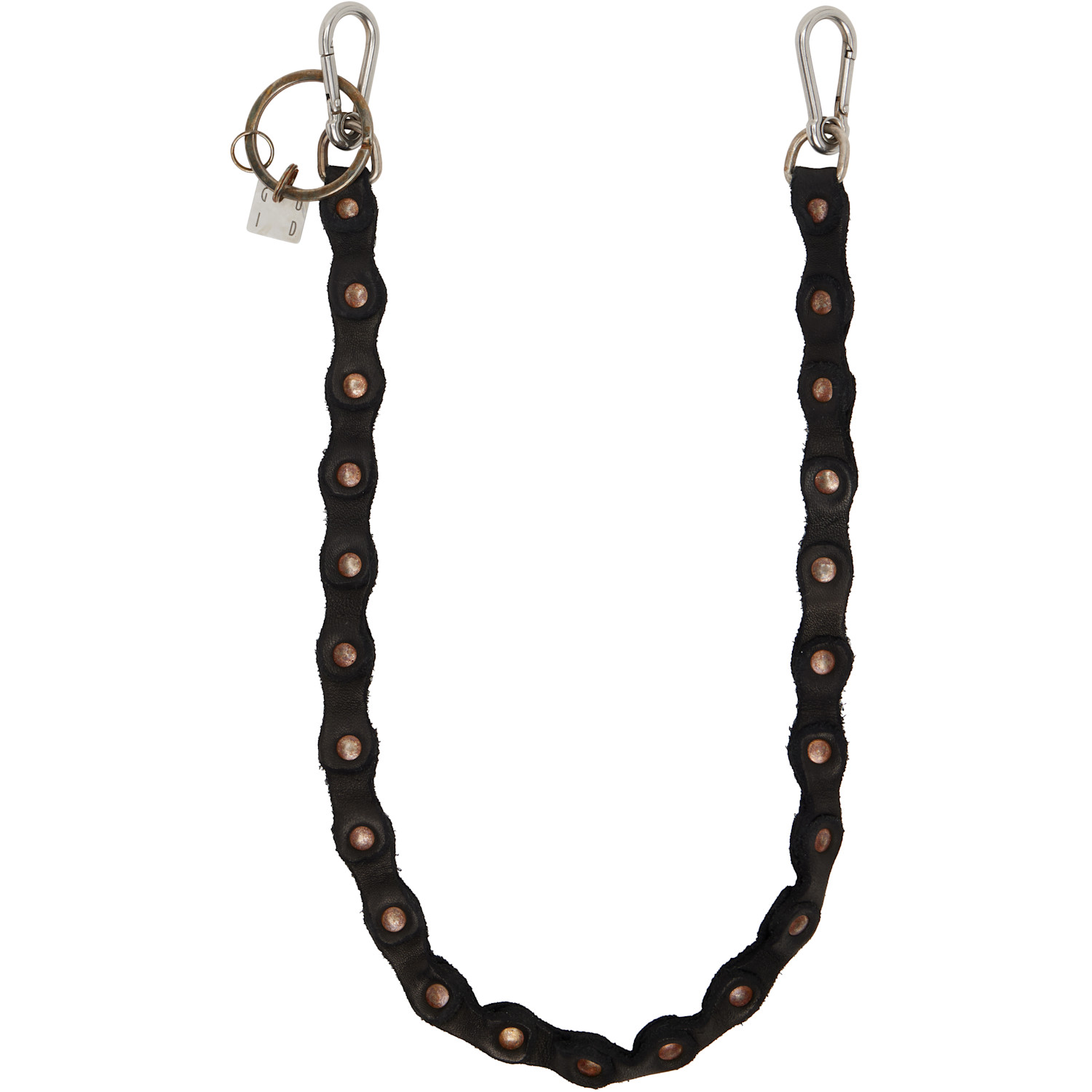 Black Leather Keychain