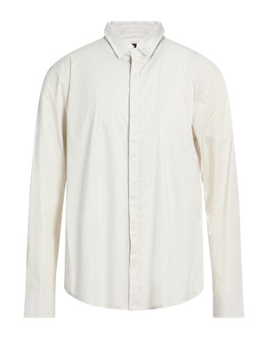 Man Shirt Ivory Size L Cotton, Elastane