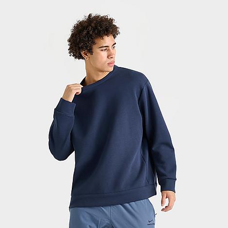 Men's 24.7 ImpossiblySoft Dri-FIT Crewneck Sweatshirt in Obsidian/Dark Obsidian