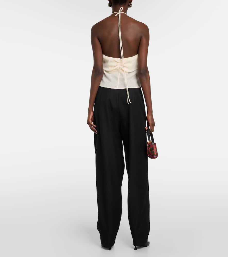 Halterneck crop top