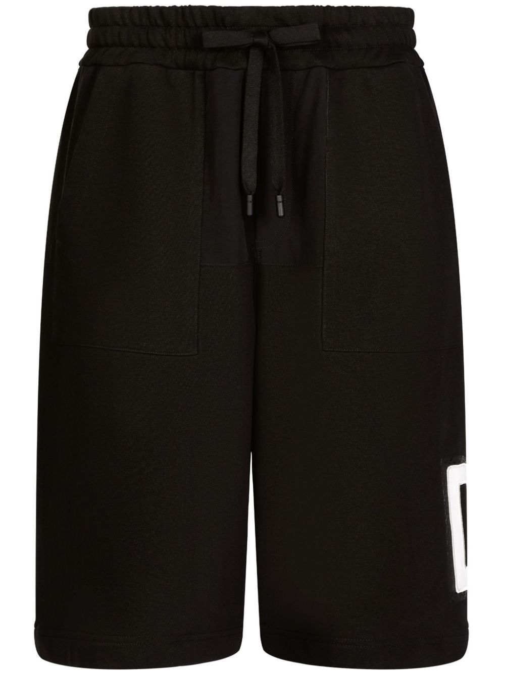 Logo-print cotton-blend track shorts - Black