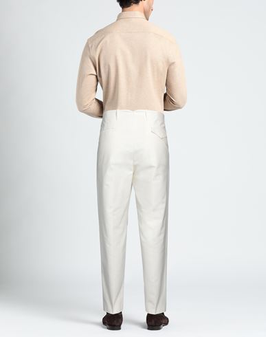 Hindustrie Man Pants Off white Size 34 Cotton