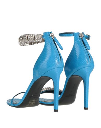 Woman Sandals Azure Size 8 Leather