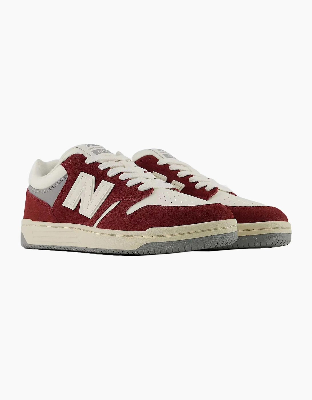 Men's NEW BALANCE 480 TRAINER CLASSIC CRIMSON/SEA SALT - Red