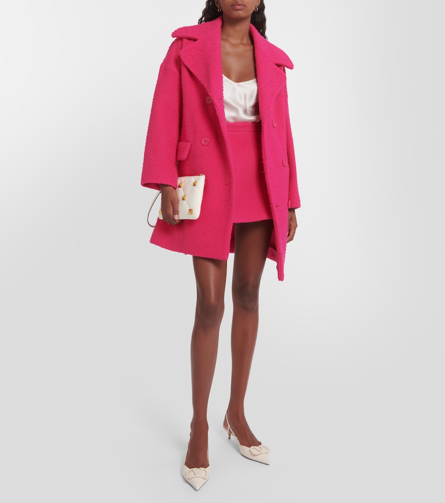 Virgin wool miniskirt