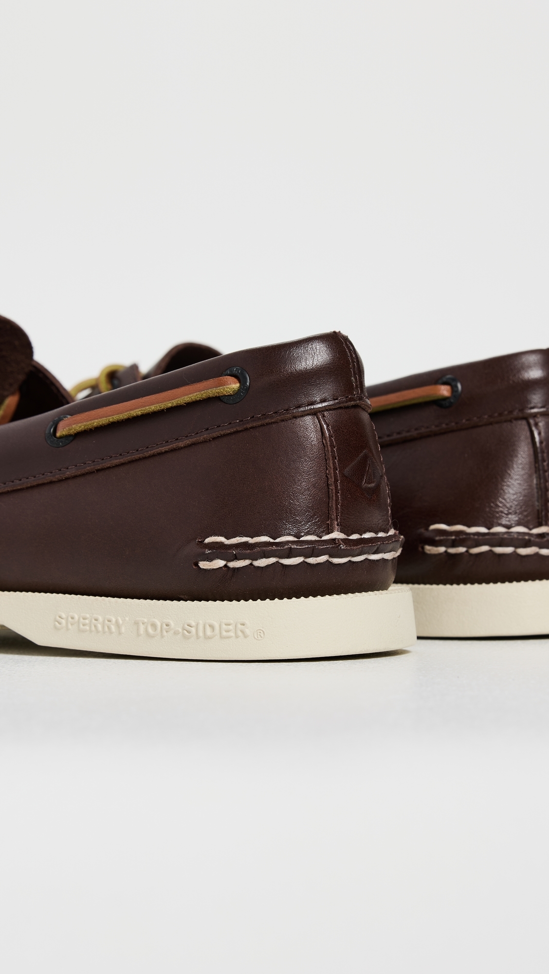 Authentic Original 2 Eye Leather Boat Shoes Brown