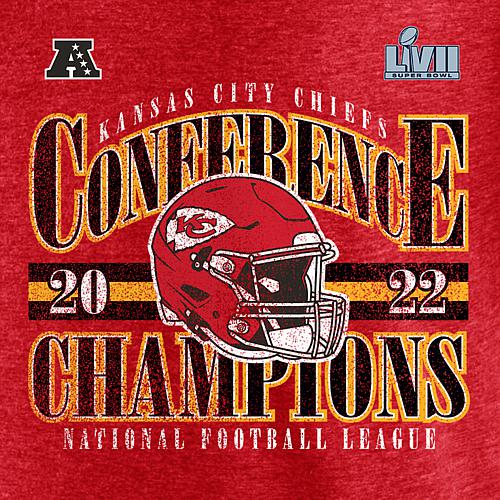 Men's Fanatics Red Kansas City Chiefs 2022 AFC Champions Banner Worthy Long Sleeve T-Shirt