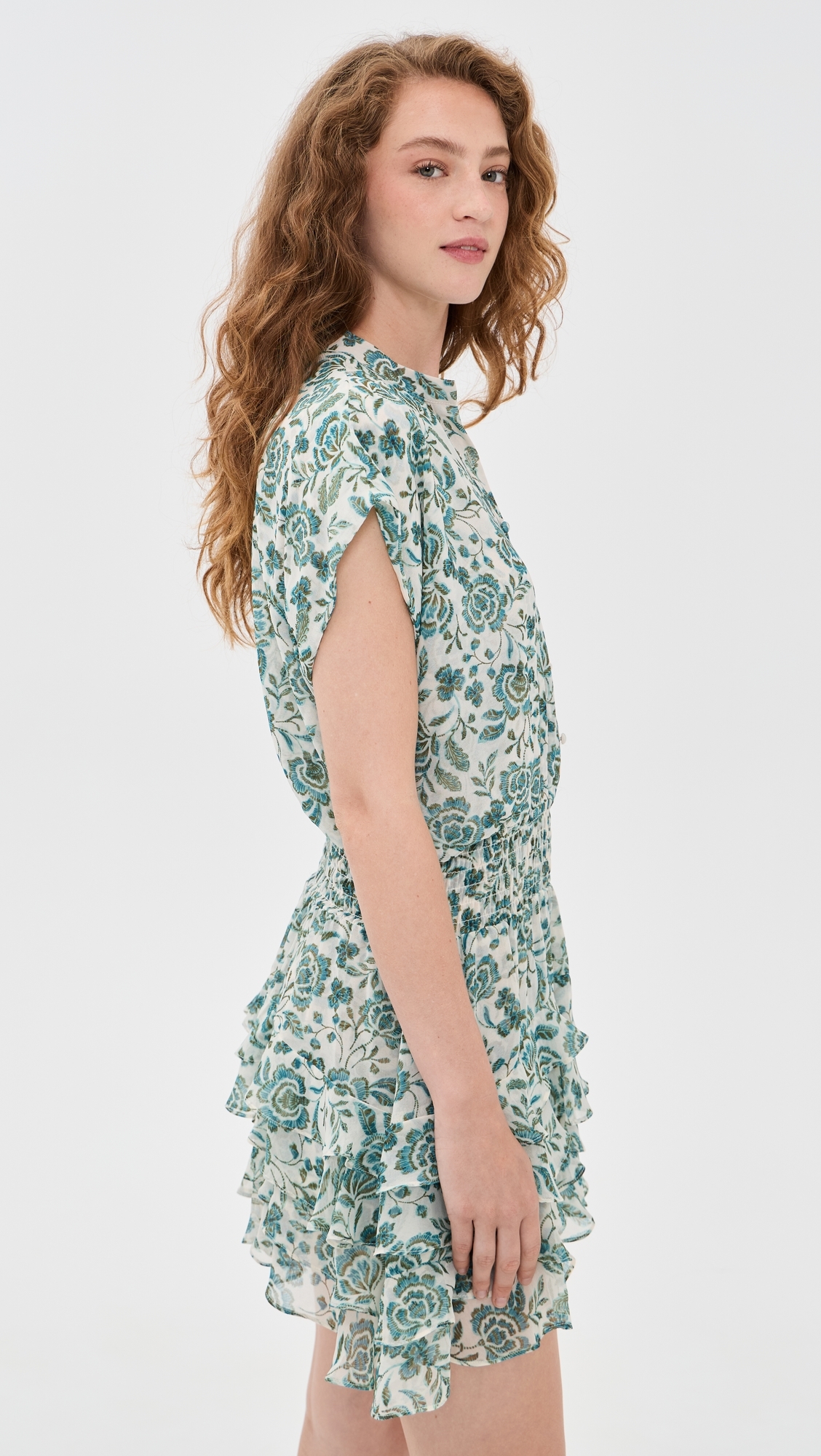 Evie Dress Azure Flora