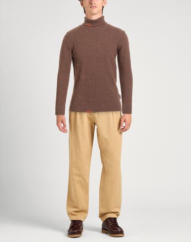 Man Turtleneck Khaki Size S Wool