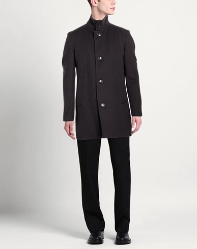 Man Coat Midnight blue Size 36 Wool, Polyamide, Cashmere