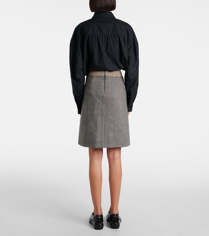 Riga tweed midi skirt
