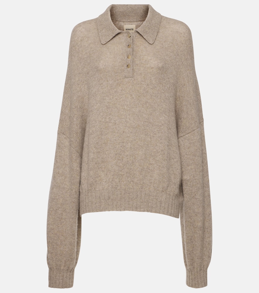 Rene cashmere polo sweater
