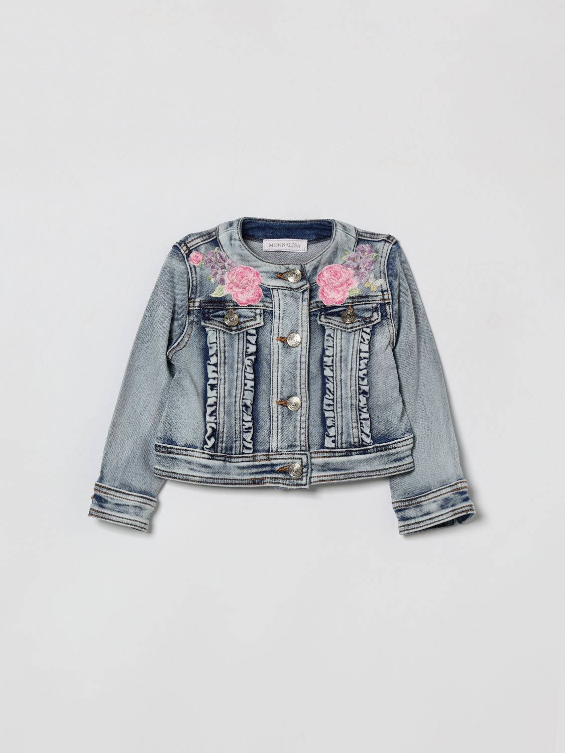 Coat Kids color Denim