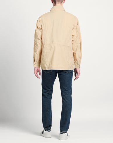 Man Jacket Beige Size XL Nylon, Polyurethane