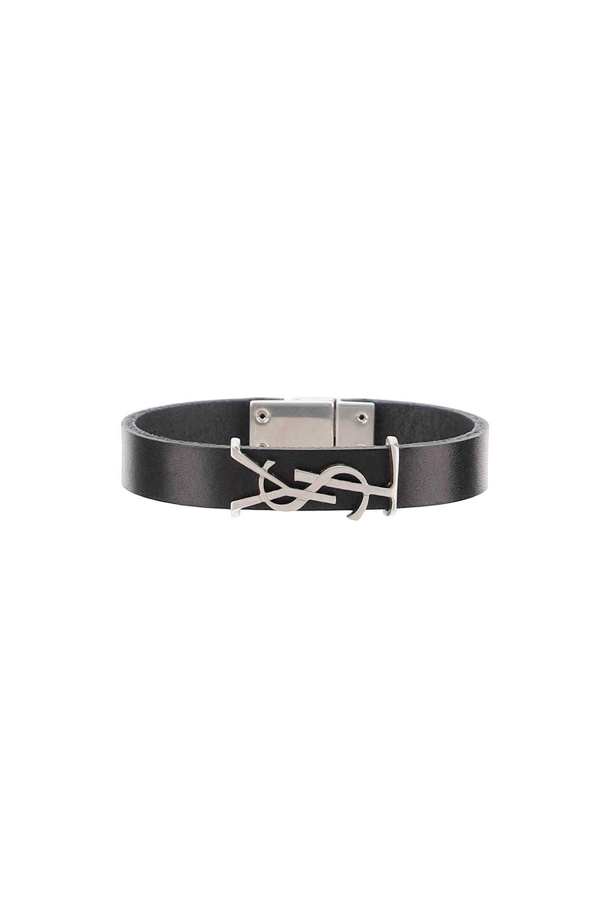 Leather bracelet ysl