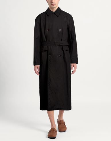 Man Coat Black Size 38 Cotton, Nylon
