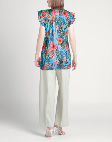 Woman Top Azure Size L Cotton