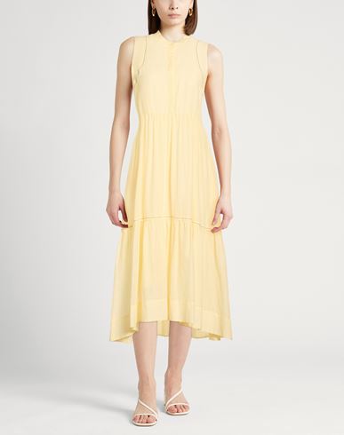 Woman Maxi dress Pastel yellow Size 6 Cotton