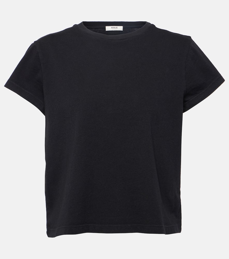 Adine cropped cotton jersey T-shirt