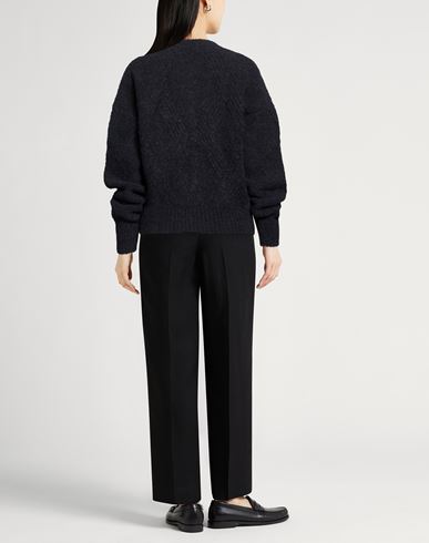 Collezione N_01 Woman Cardigan Black Size L Baby alpaca wool, Polyamide, Elastane