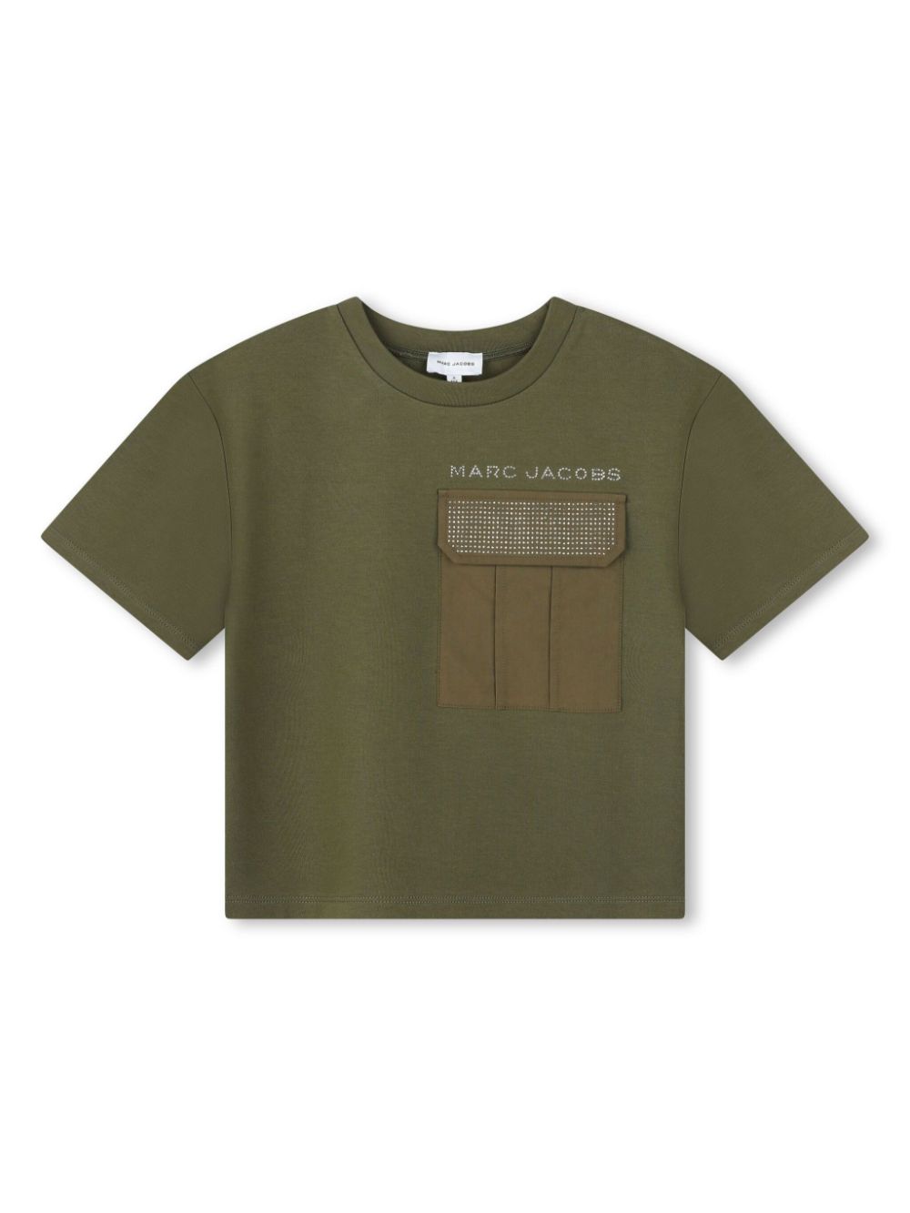 Embellished logo T-shirt - Green