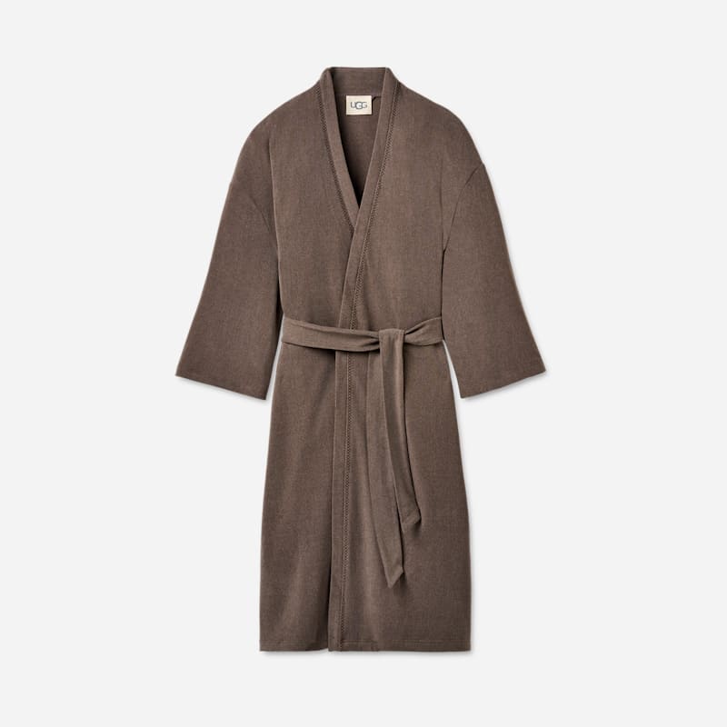 ® Men's Theron Robe Polyester Robes in Oyster Brown