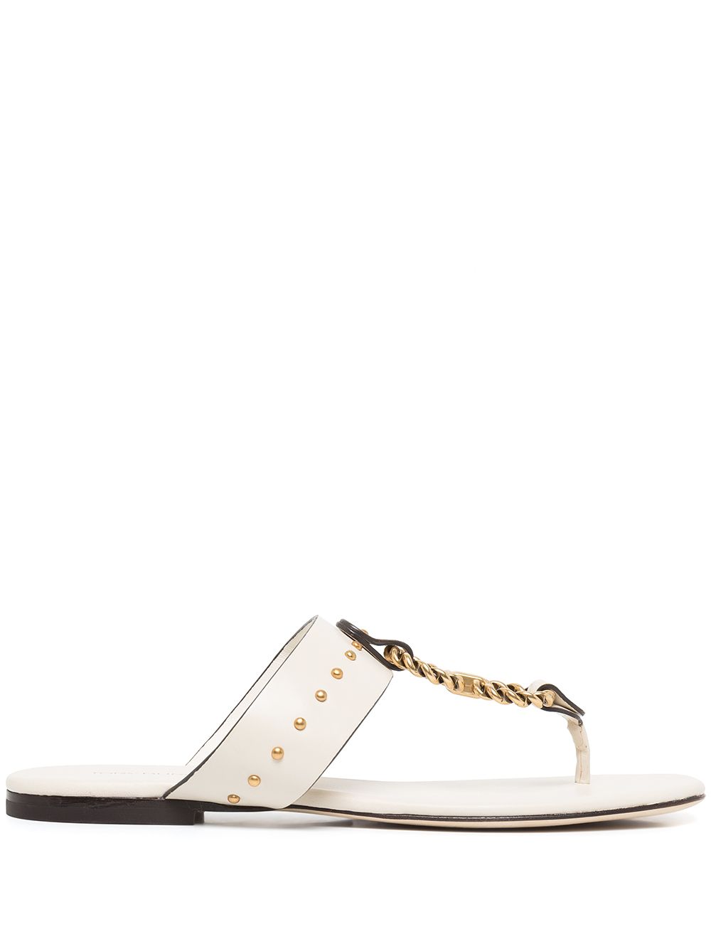 Vintage Plaque Sandal - White
