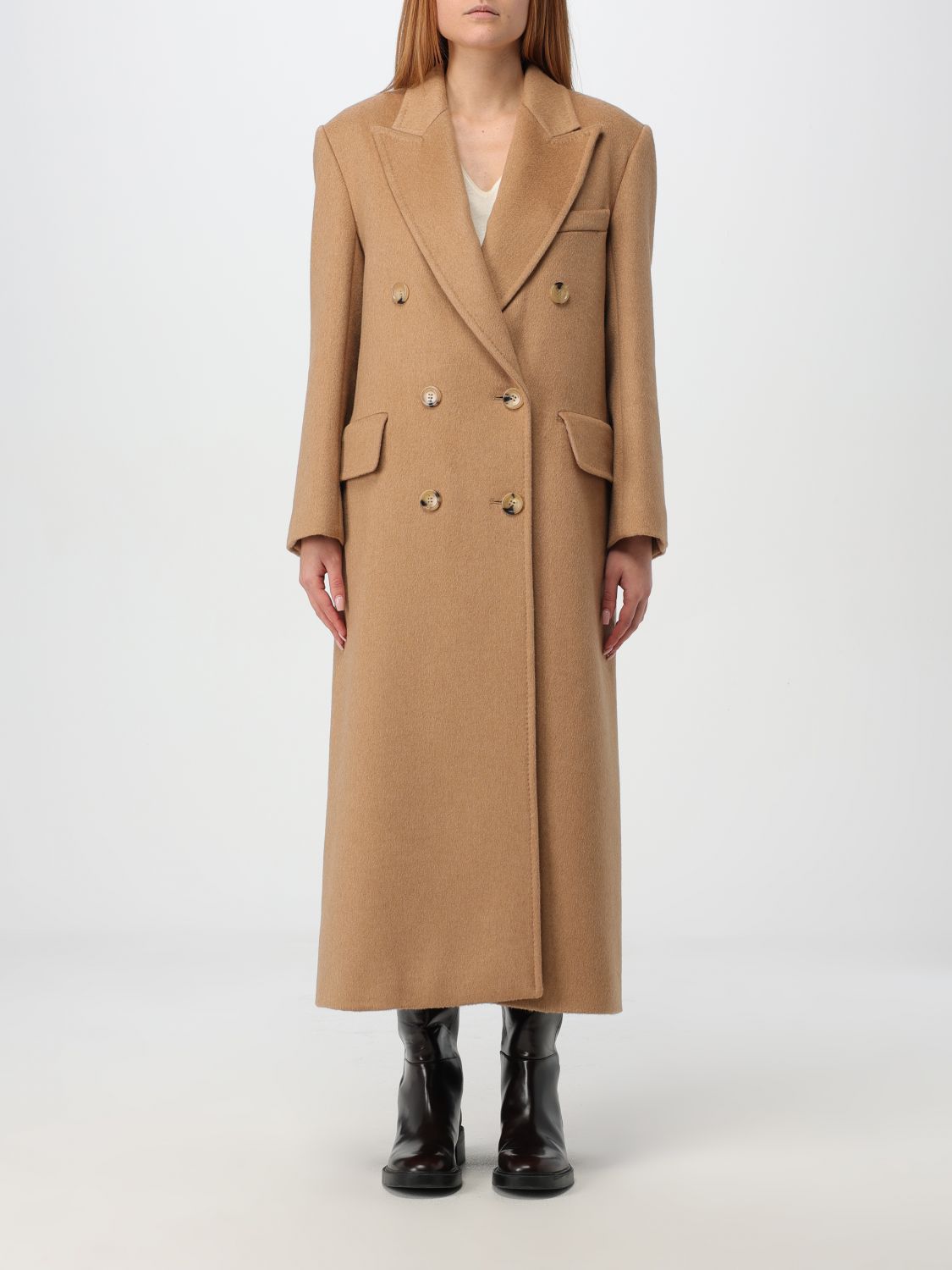 Coat Woman color Camel