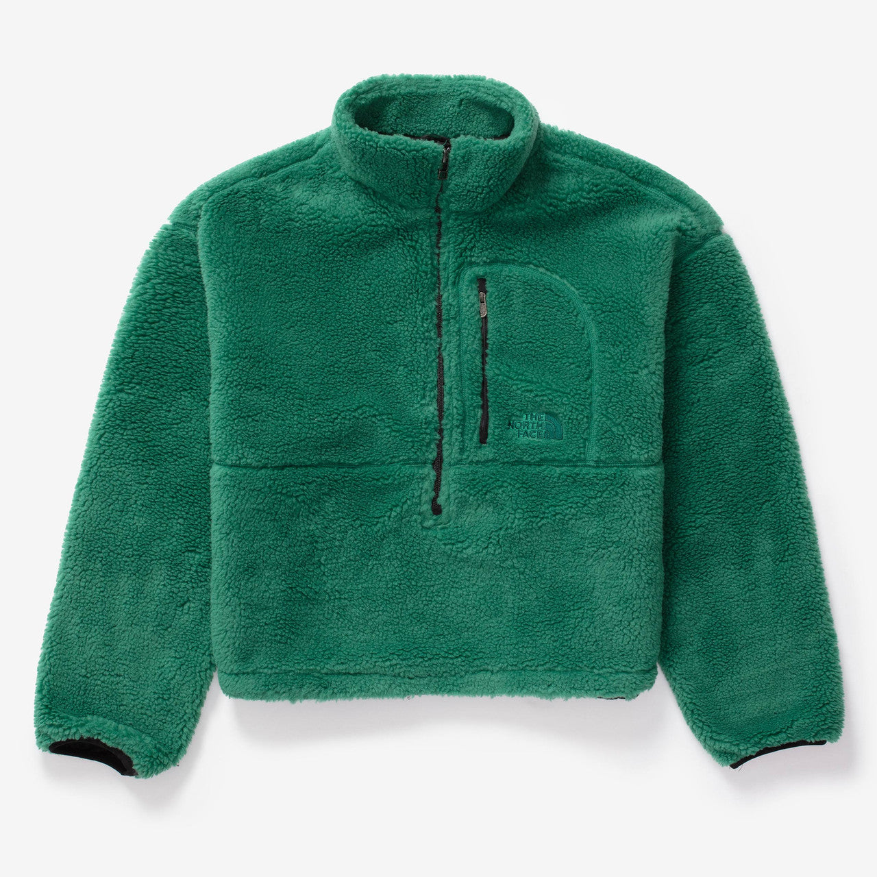 The North Face Women's Extreme Pile Pullover 2 - EVERGRN/TNFBLCK - unisex